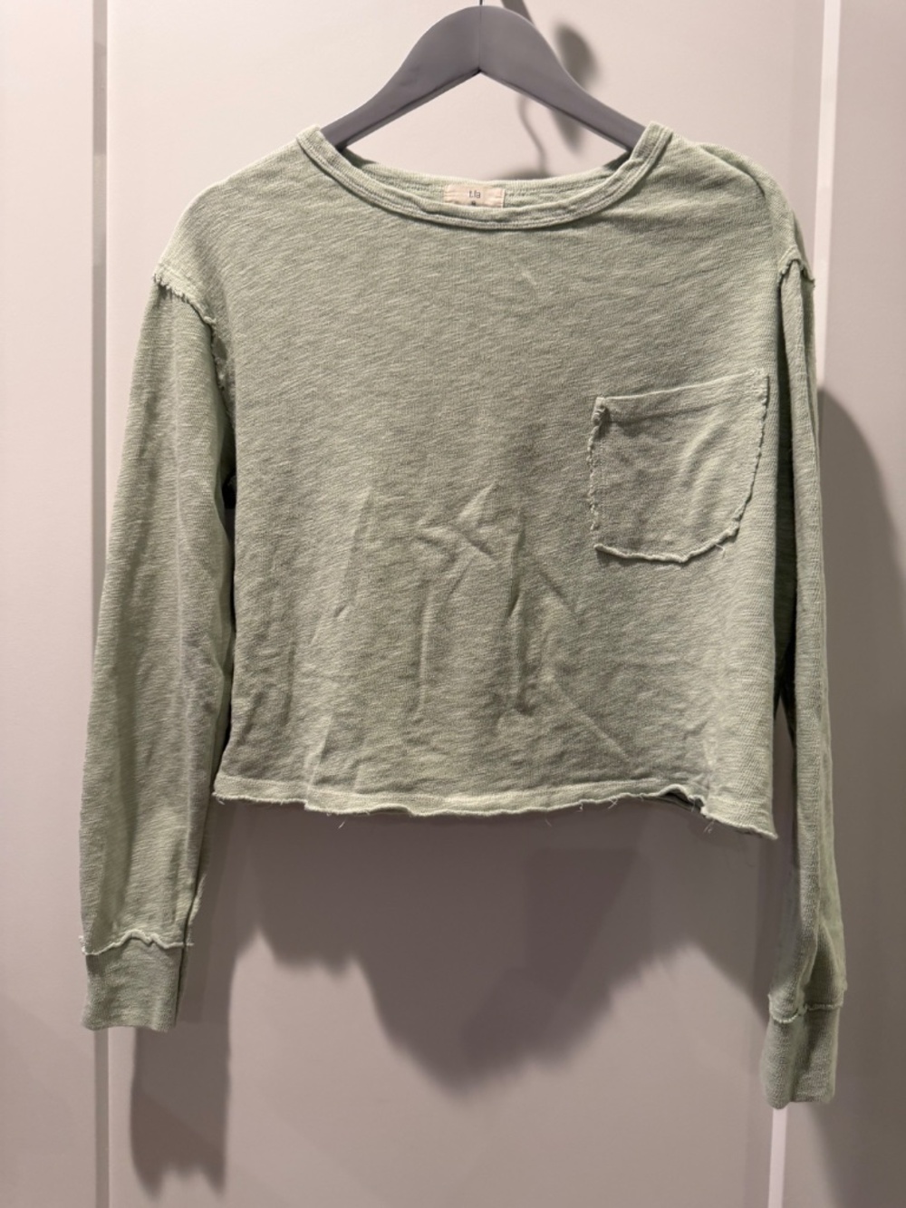 Anthropologie t.la Sea Foam Green Pullover Sweat Shirt Long SleeveMedium